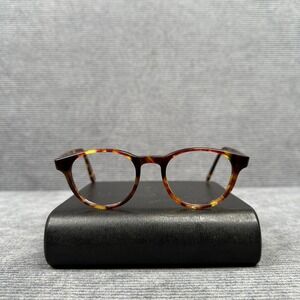 Masunaga Koki Tortoise Shell Round Eyeglass Frames Japan 47-21-145 Mens Womens